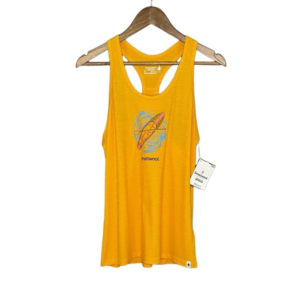 Smartwool Merino Sport 150 Paddleboard Adventure Graphic Tank Top Mango Sorbet